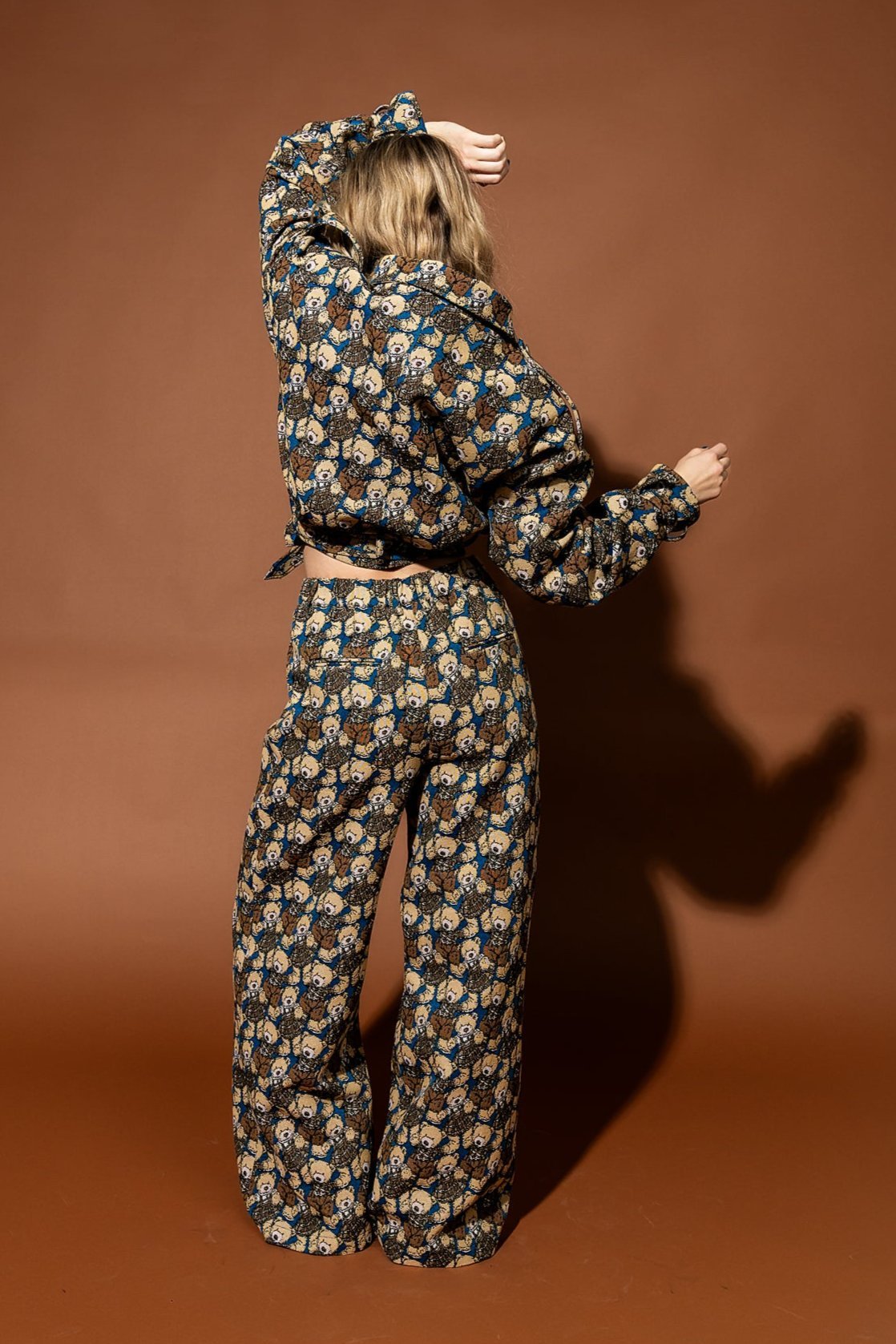 Inner Child Healing Teddy Jacquard Trousers - Dressed in Lala