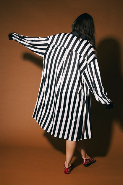 Jailbird Satin Dress + Duster Set - Dressed in Lala