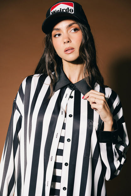 Jailbird Satin Dress + Duster Set - Dressed in Lala