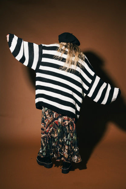 Jailbird Striped Chunky Knit Sweater - Dressed in Lala