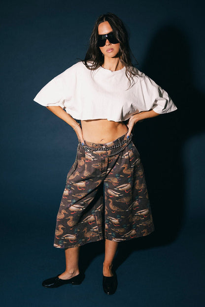 Just Ducking Around Denim Jorts - Dressed in Lala