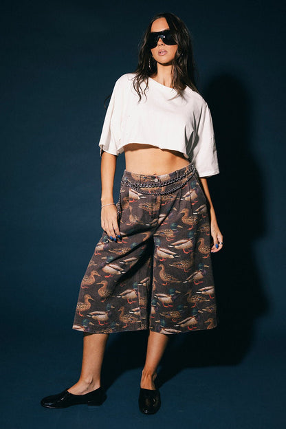 Just Ducking Around Denim Jorts - Dressed in Lala