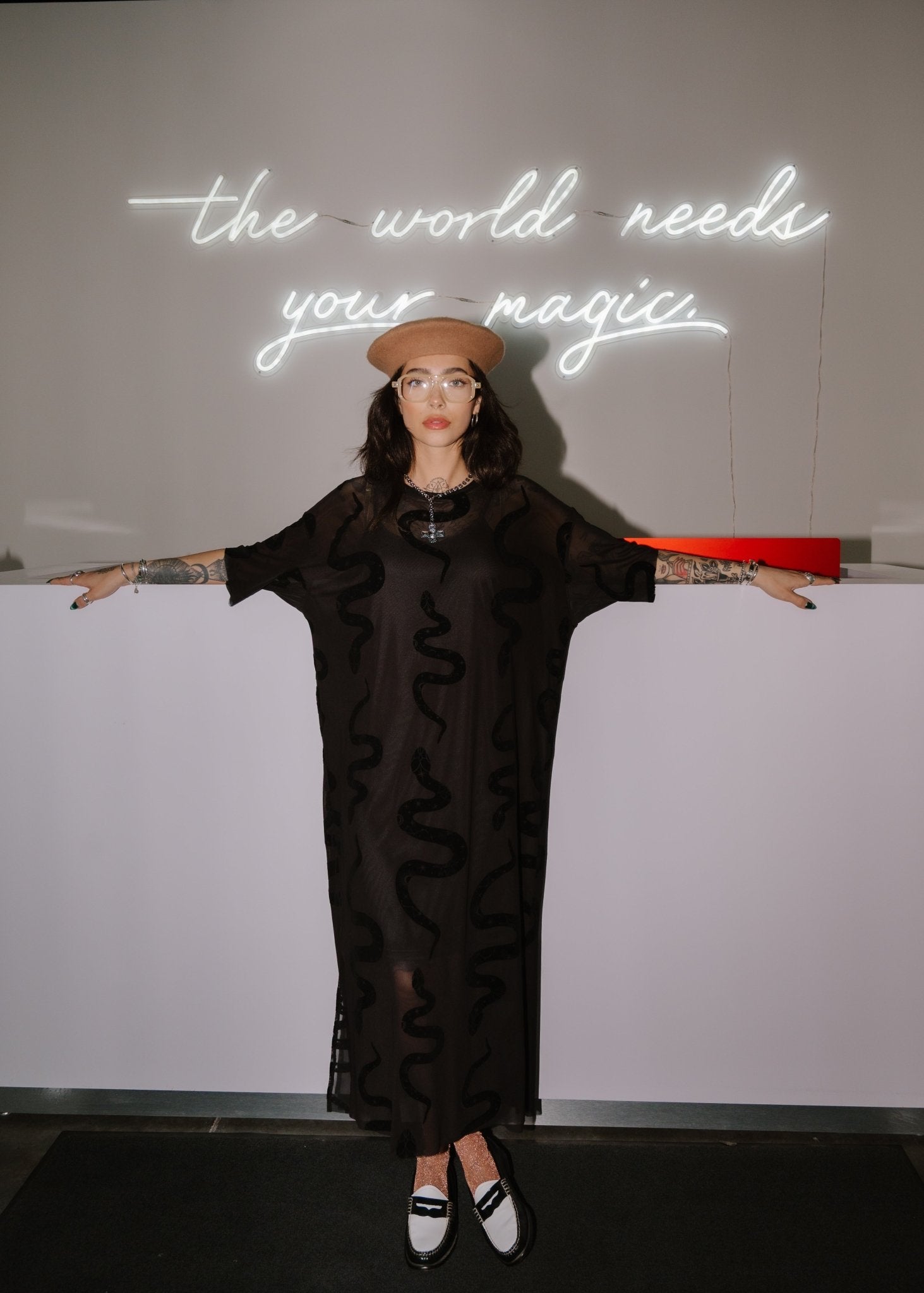 dressed in lala mesh dress Mad About You Long Sleeve Mesh Dress in Forever Young Check XL