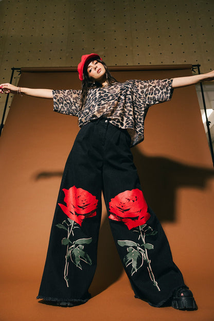 Karma Oversized Mesh Top in Leopard - Dressed in Lala