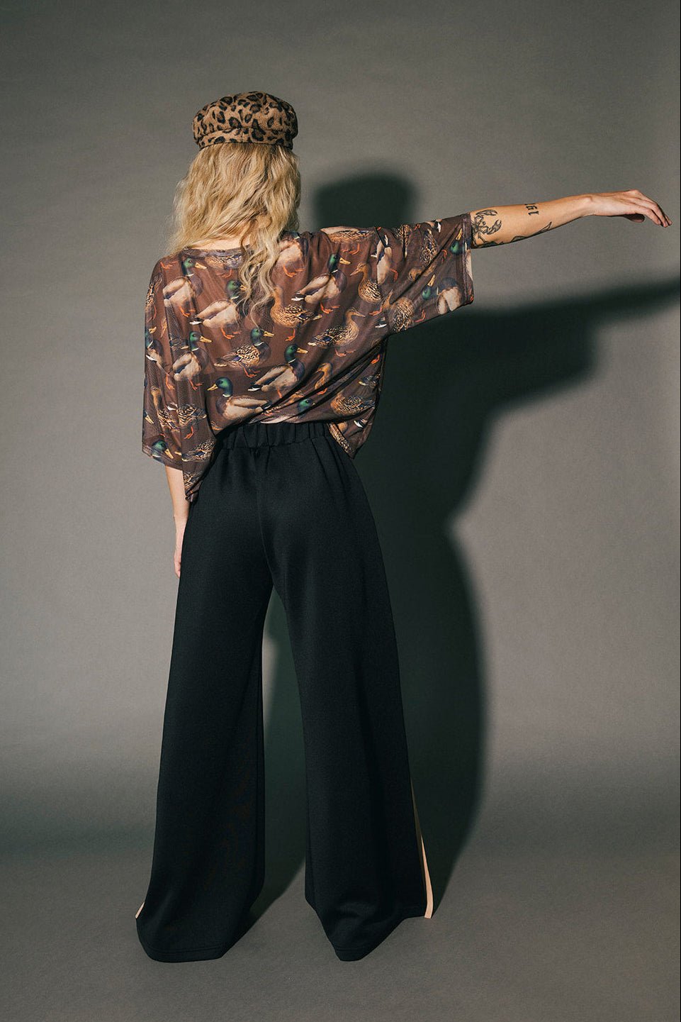 Karma Oversized Mesh Top in Lucky Duck - Dressed in Lala
