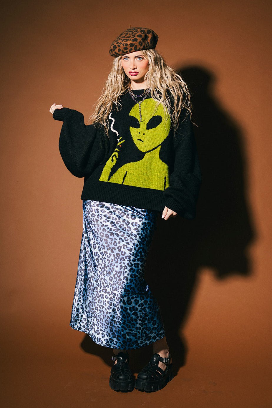 Keep Lalaland Weird Oversized Alien Sweater - Dressed in Lala