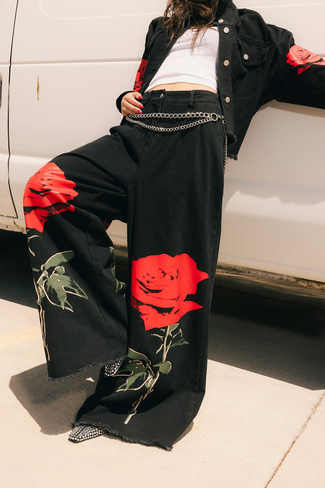 La Vie En Rose Wide Leg Denim - Dressed in Lala