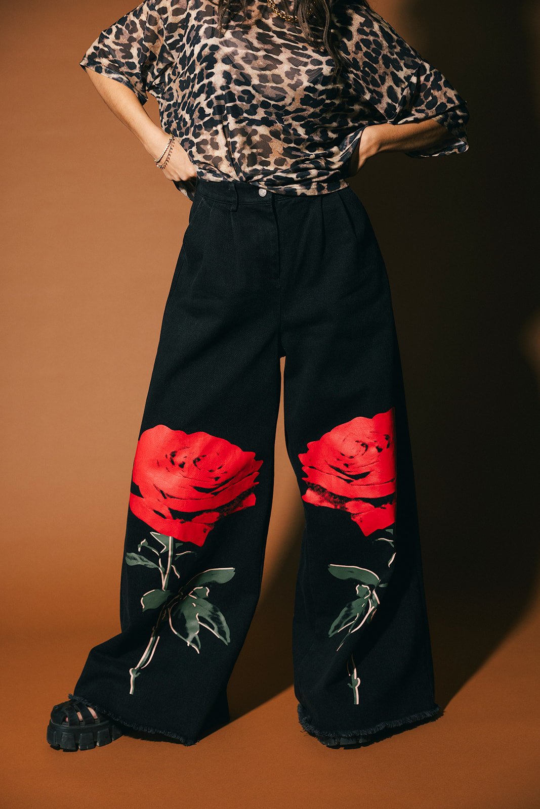 La Vie En Rose Wide Leg Denim - Dressed in Lala