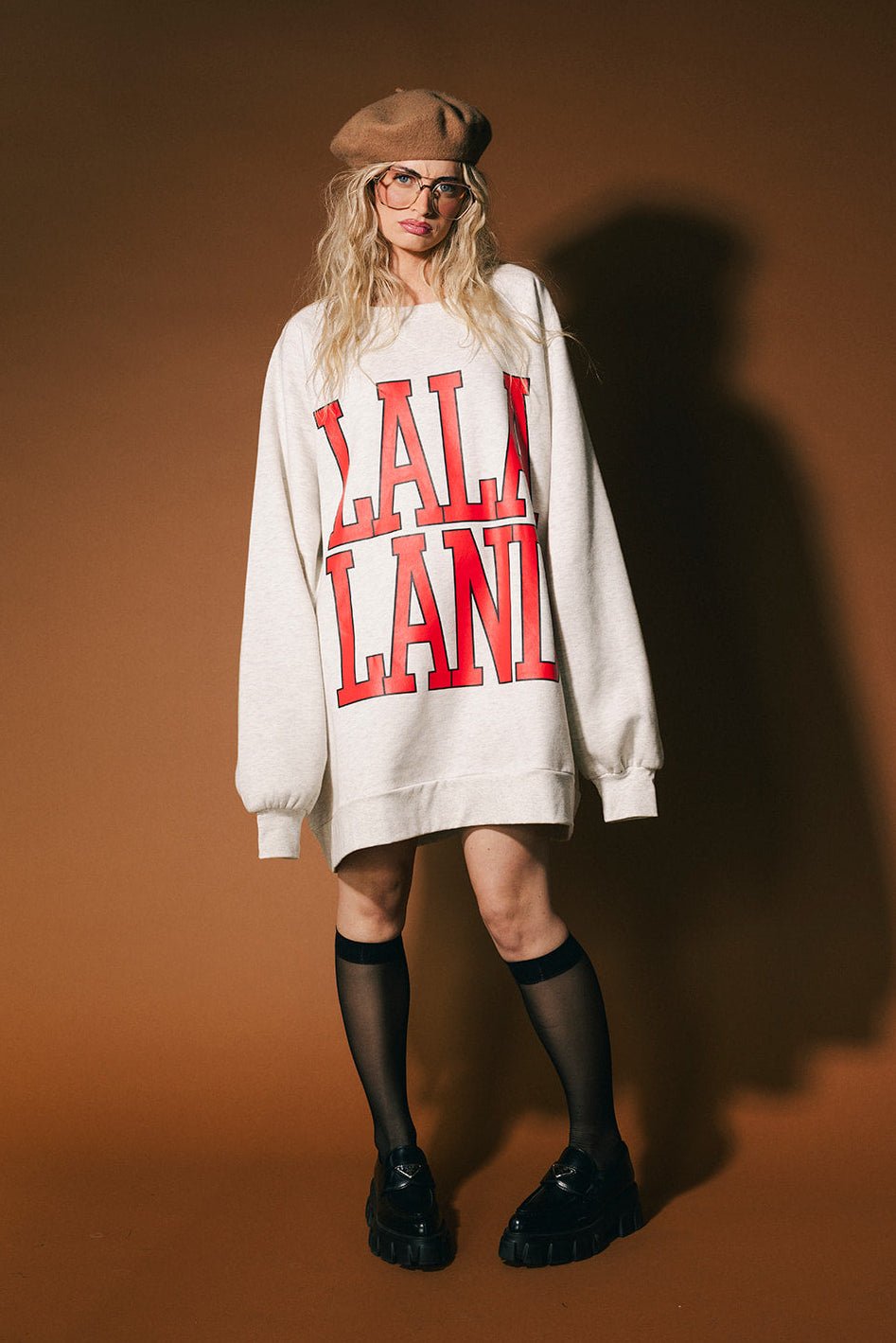 Lala Alumni Ultra Oversized Crewneck - Dressed in Lala