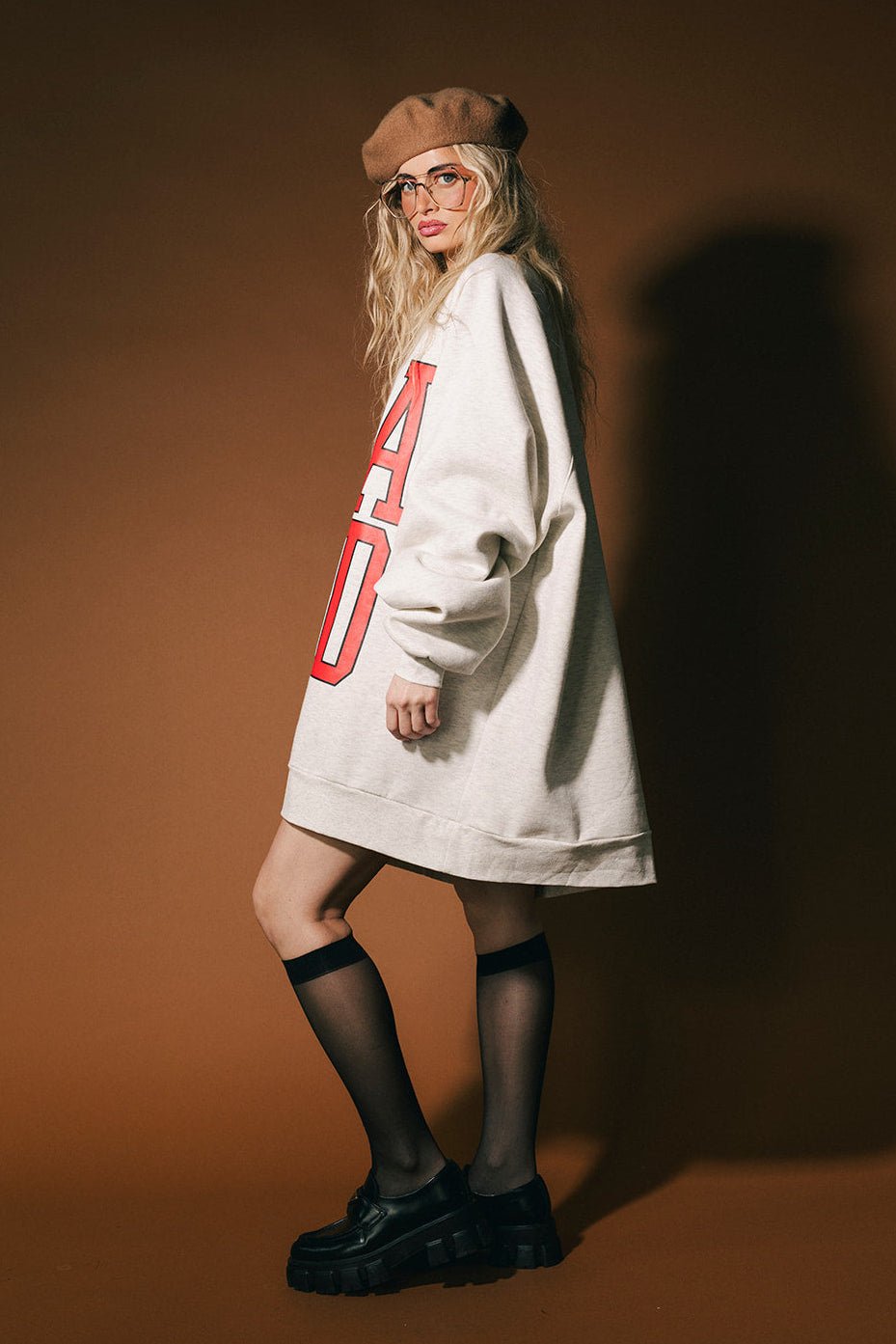 Lala Alumni Ultra Oversized Crewneck - Dressed in Lala
