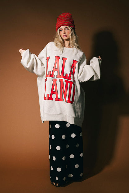 Lala Alumni Ultra Oversized Crewneck - Dressed in Lala