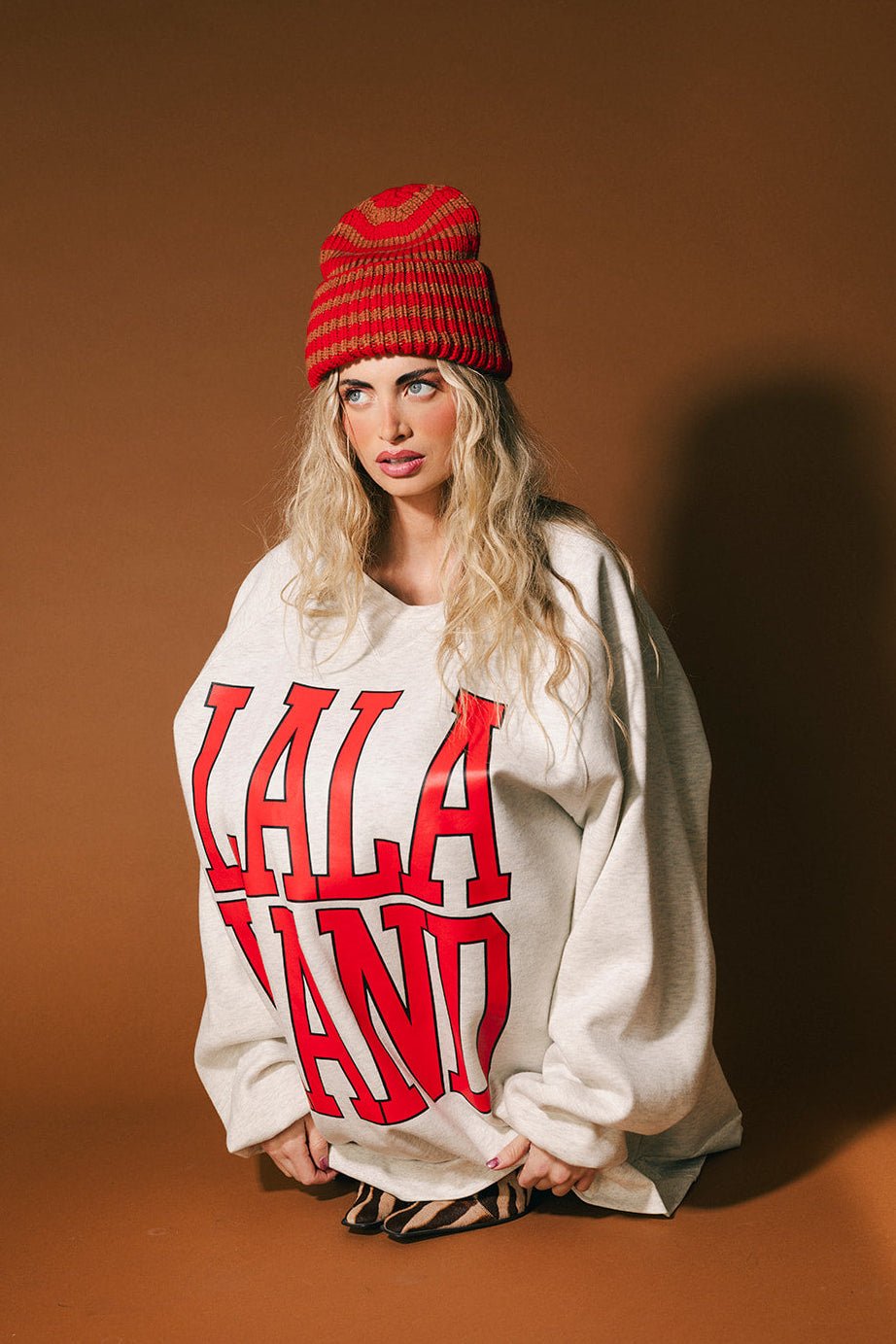 Lala Alumni Ultra Oversized Crewneck - Dressed in Lala