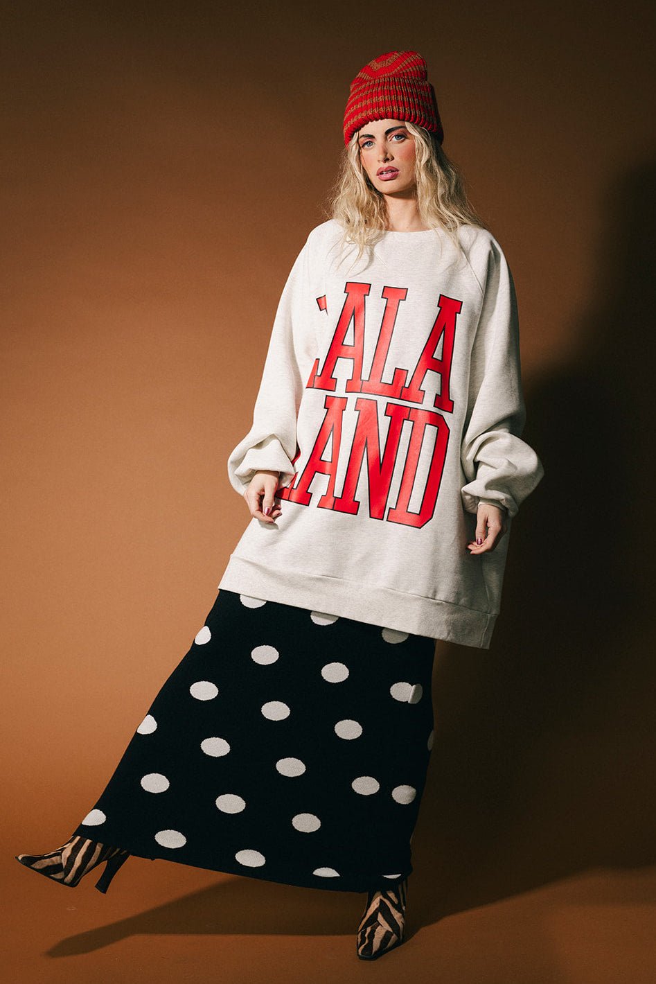 Lala Alumni Ultra Oversized Crewneck - Dressed in Lala