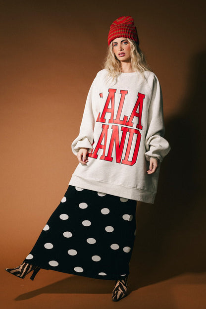 Lala Alumni Ultra Oversized Crewneck - Dressed in Lala