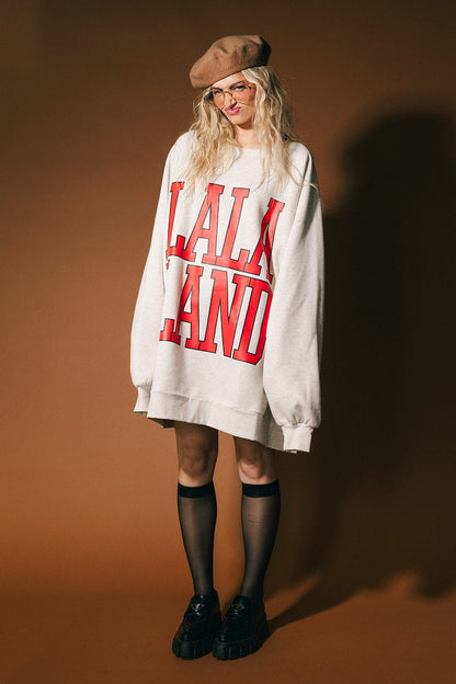 Lala Alumni Ultra Oversized Crewneck - Dressed in Lala