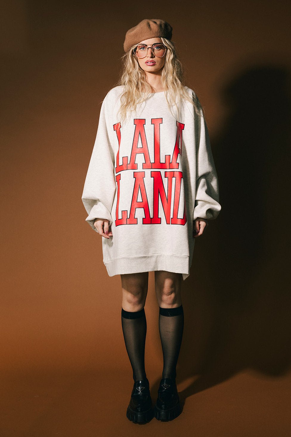Lala Alumni Ultra Oversized Crewneck - Dressed in Lala