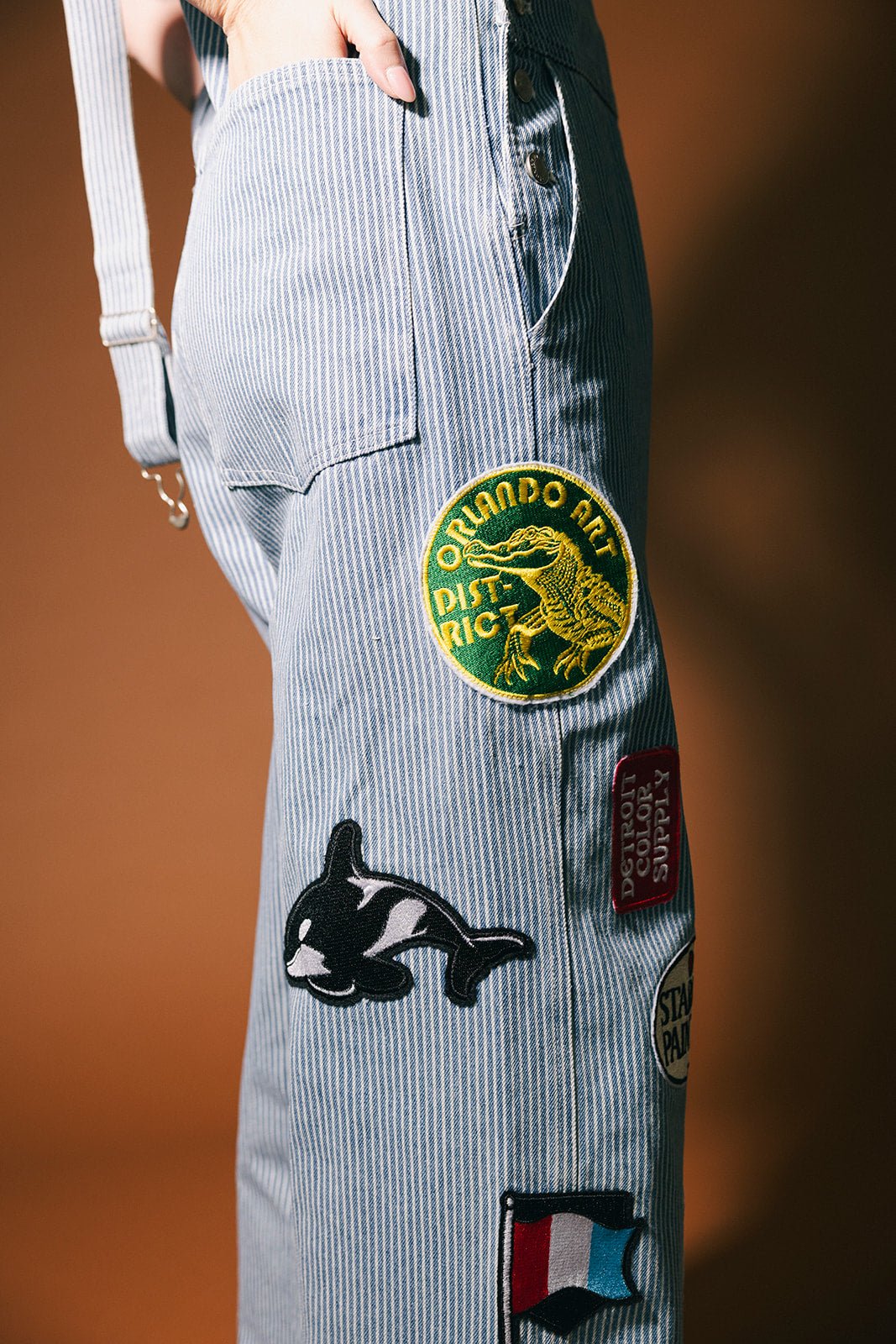 Lala Art Studio Patched Wide Leg Overalls - Dressed in Lala