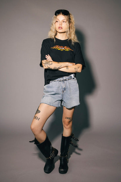 Lala Biker Club Boxy Tee - Dressed in Lala