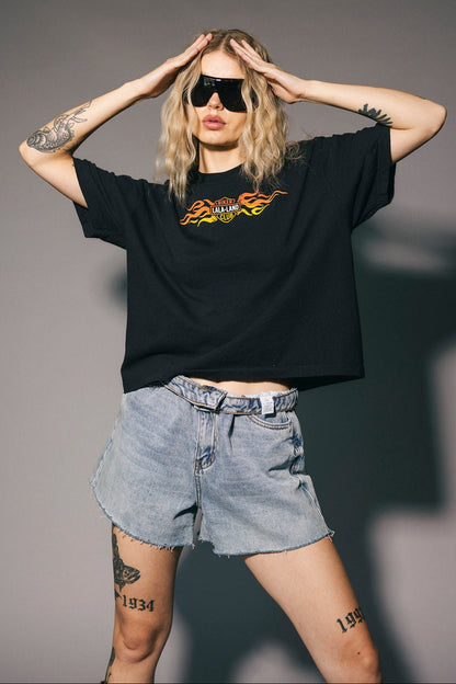 Lala Biker Club Boxy Tee - Dressed in Lala
