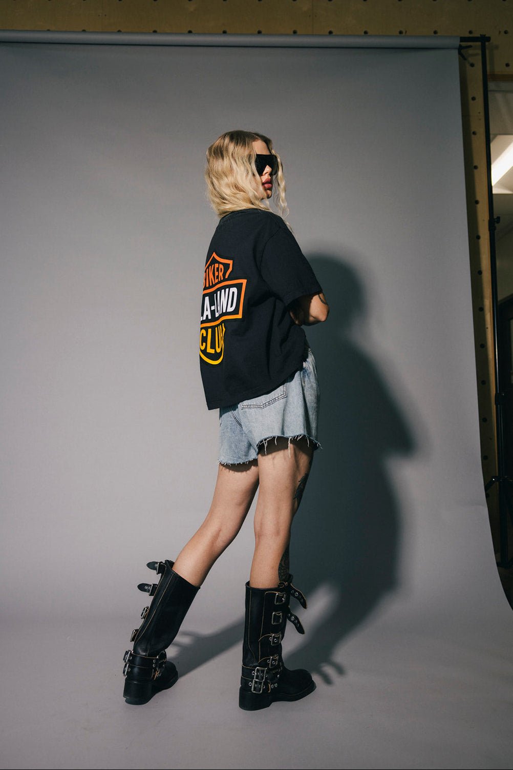 Lala Biker Club Boxy Tee - Dressed in Lala