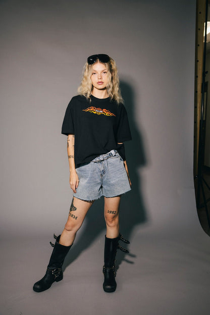 Lala Biker Club Boxy Tee - Dressed in Lala