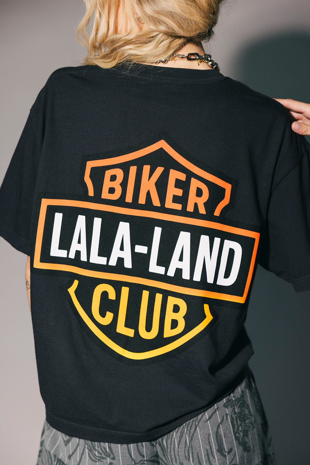 Lala Biker Club Boxy Tee - Dressed in Lala