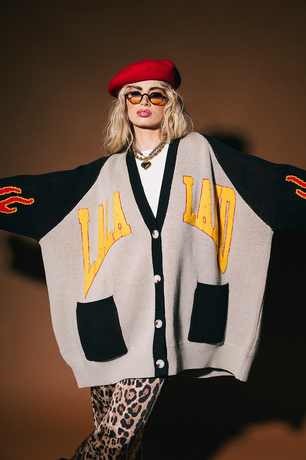 Lala Biker Club Oversized Cardigan - Dressed in Lala