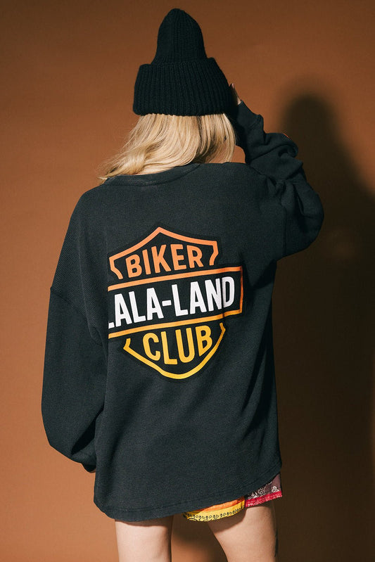 Lala Biker Club Oversized Thermal - Dressed in Lala