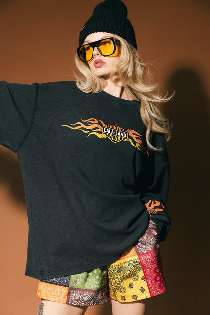 Lala Biker Club Oversized Thermal - Dressed in Lala