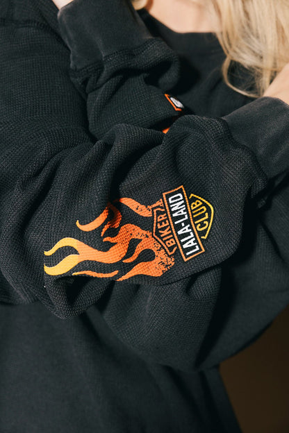 Lala Biker Club Oversized Thermal - Dressed in Lala