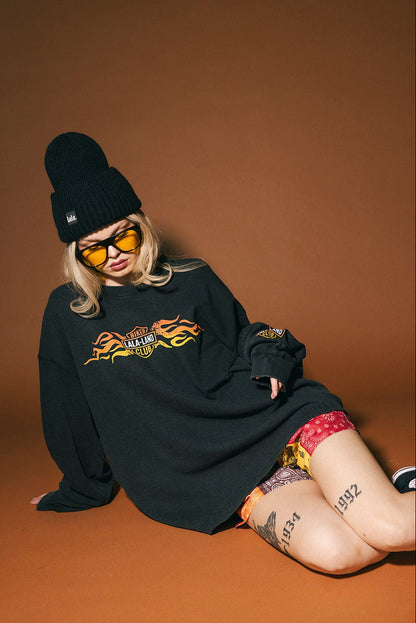 Lala Biker Club Oversized Thermal - Dressed in Lala