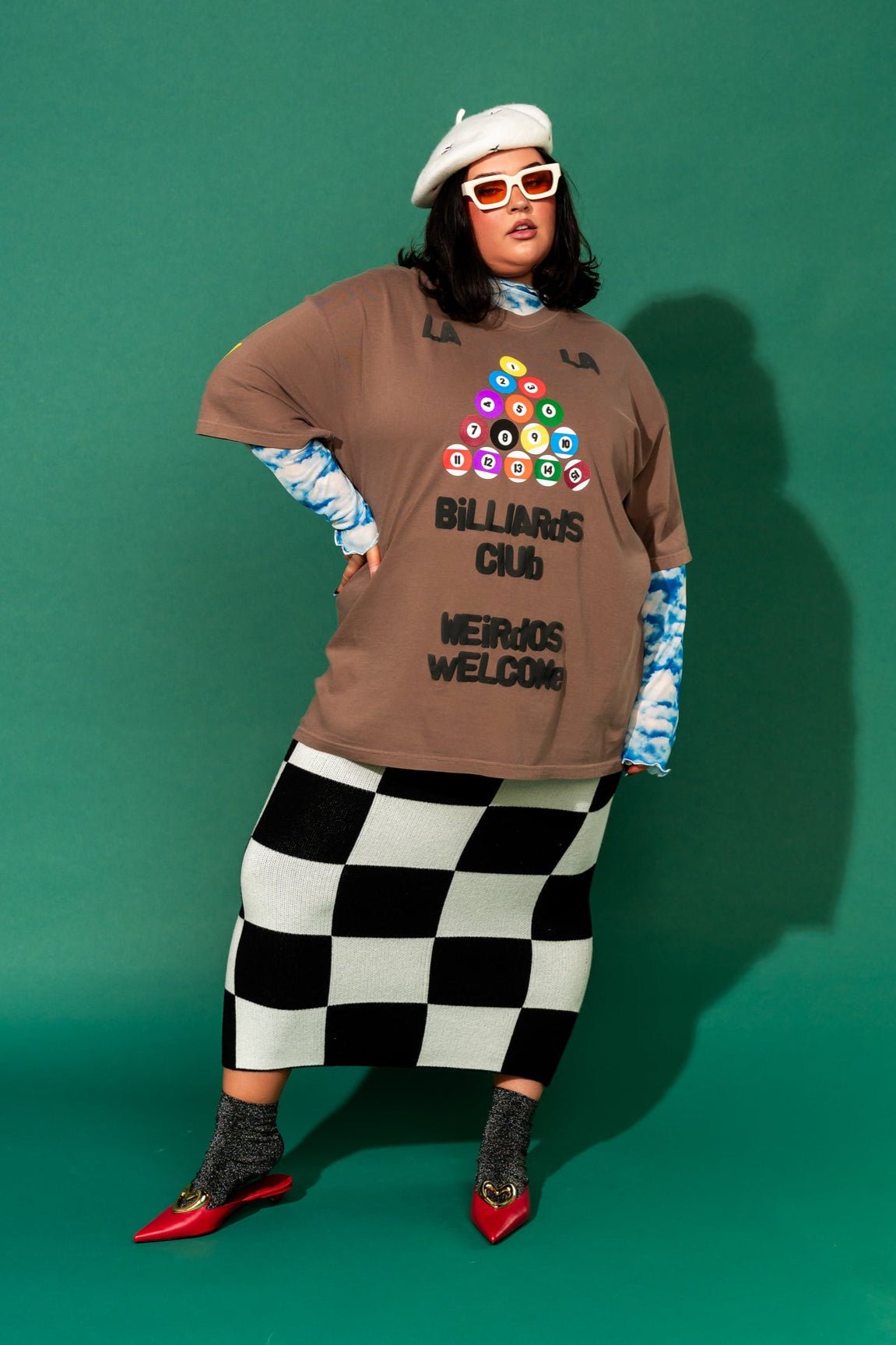 Lala Billiards Club Oversized Tee - Dressed in Lala