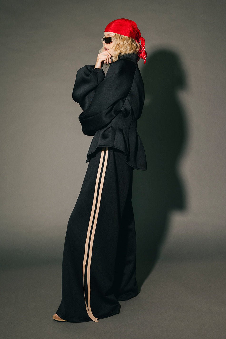 Lala Design Studios Scuba Wide Leg Track Pants - Dressed in Lala