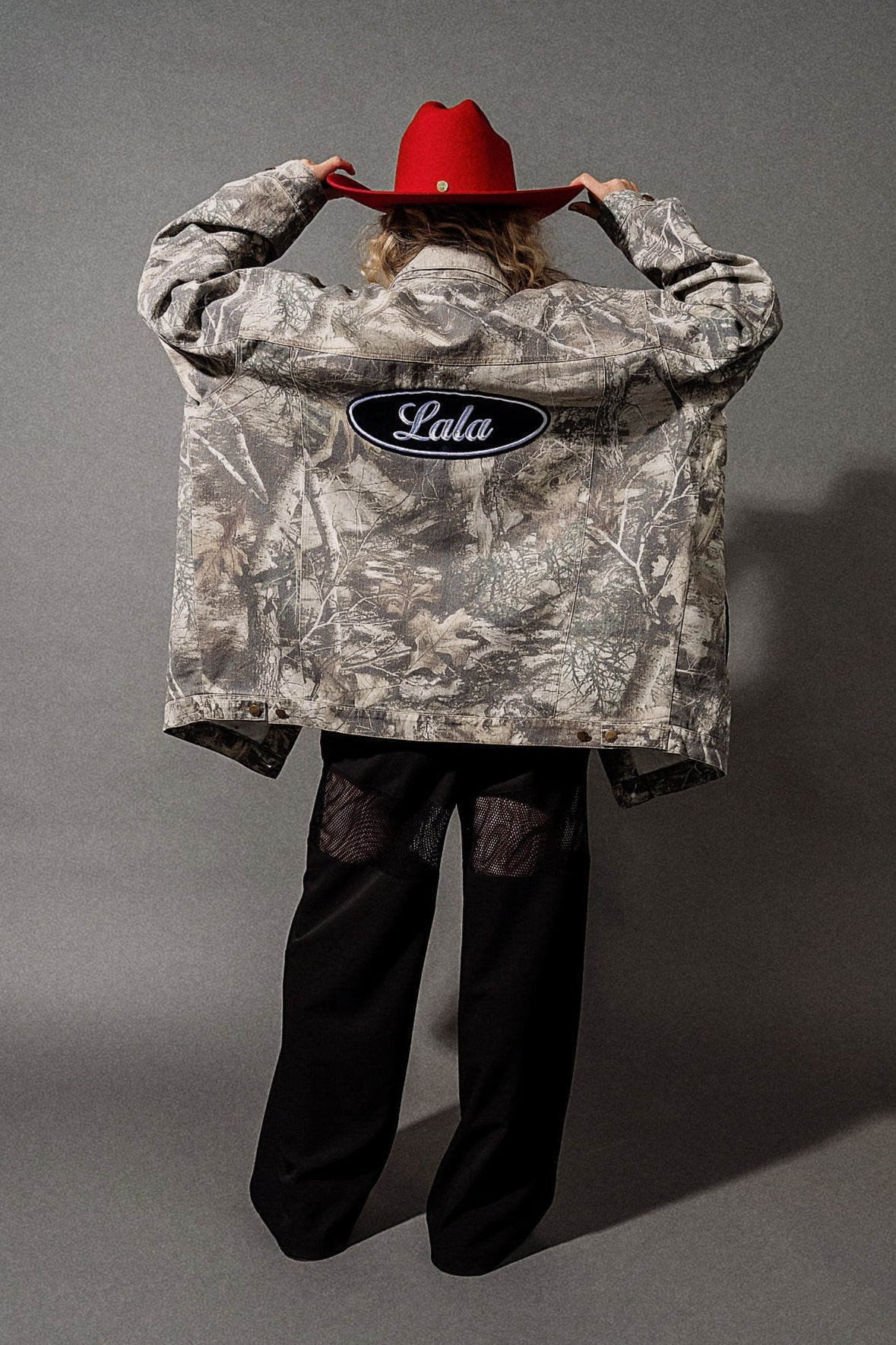Lala Motors Oversized Camo Denim Jacket - Dressed in Lala