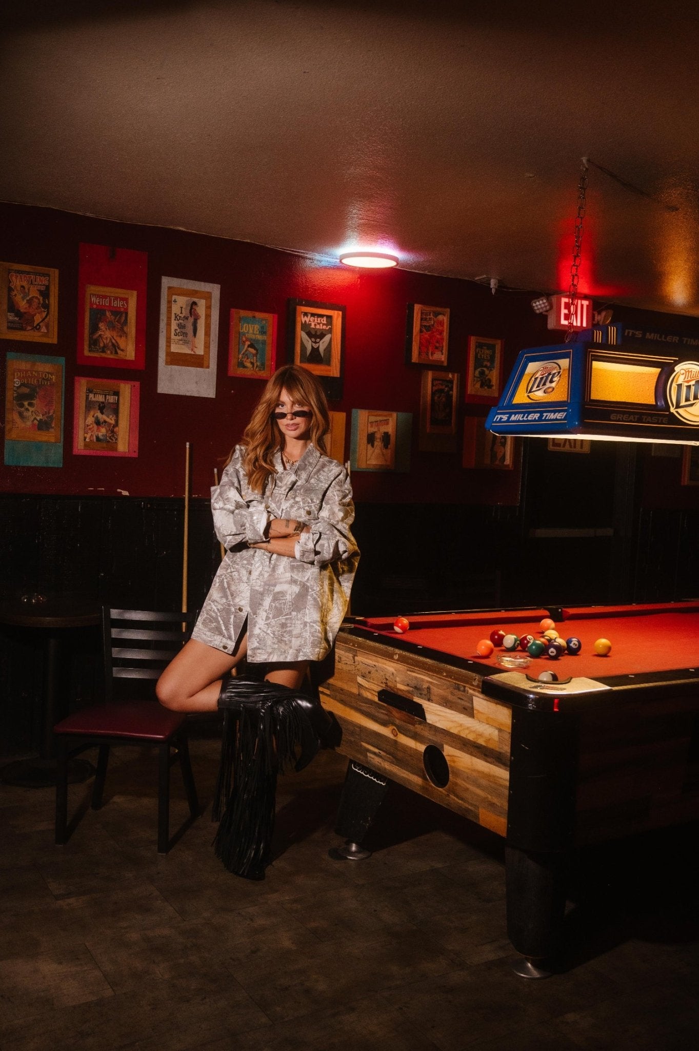 Lala Motors Oversized Camo Denim Jacket - Dressed in Lala