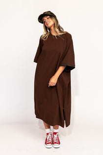 Frankie Maxi Dress - Mocha Leopard