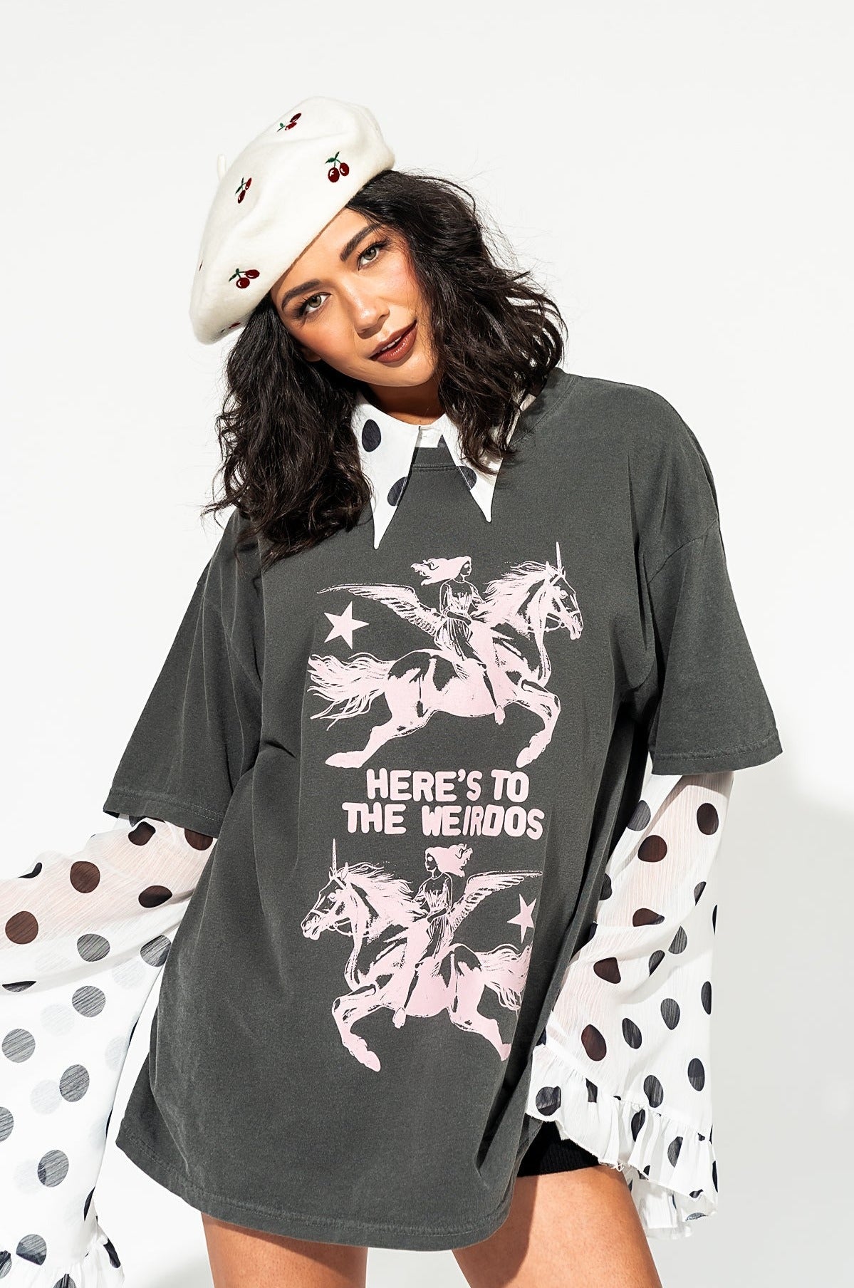 LALA ORIGINAL: Here's To The Weirdos Oversized Tee - Dressed in Lala