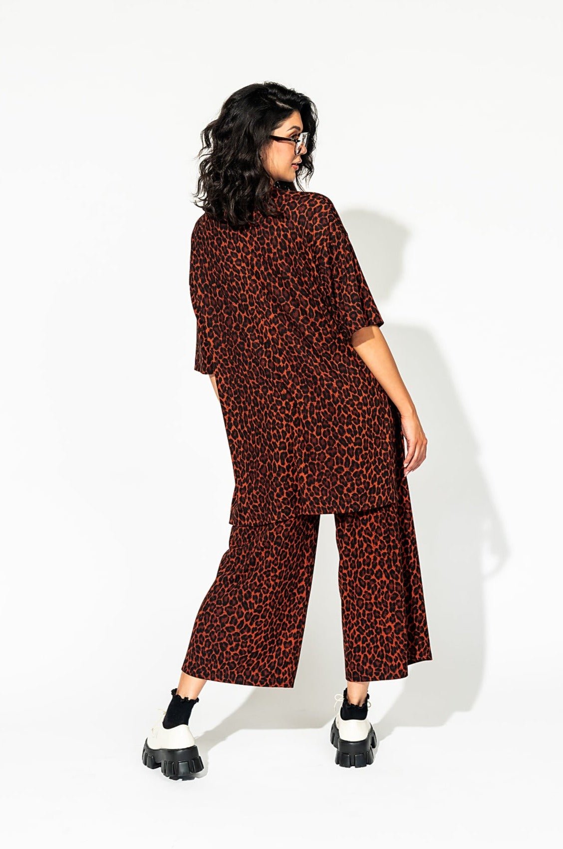 LALA ORIGINAL: Lex Ribbed Playsuit in Leopard - Dressed in Lala