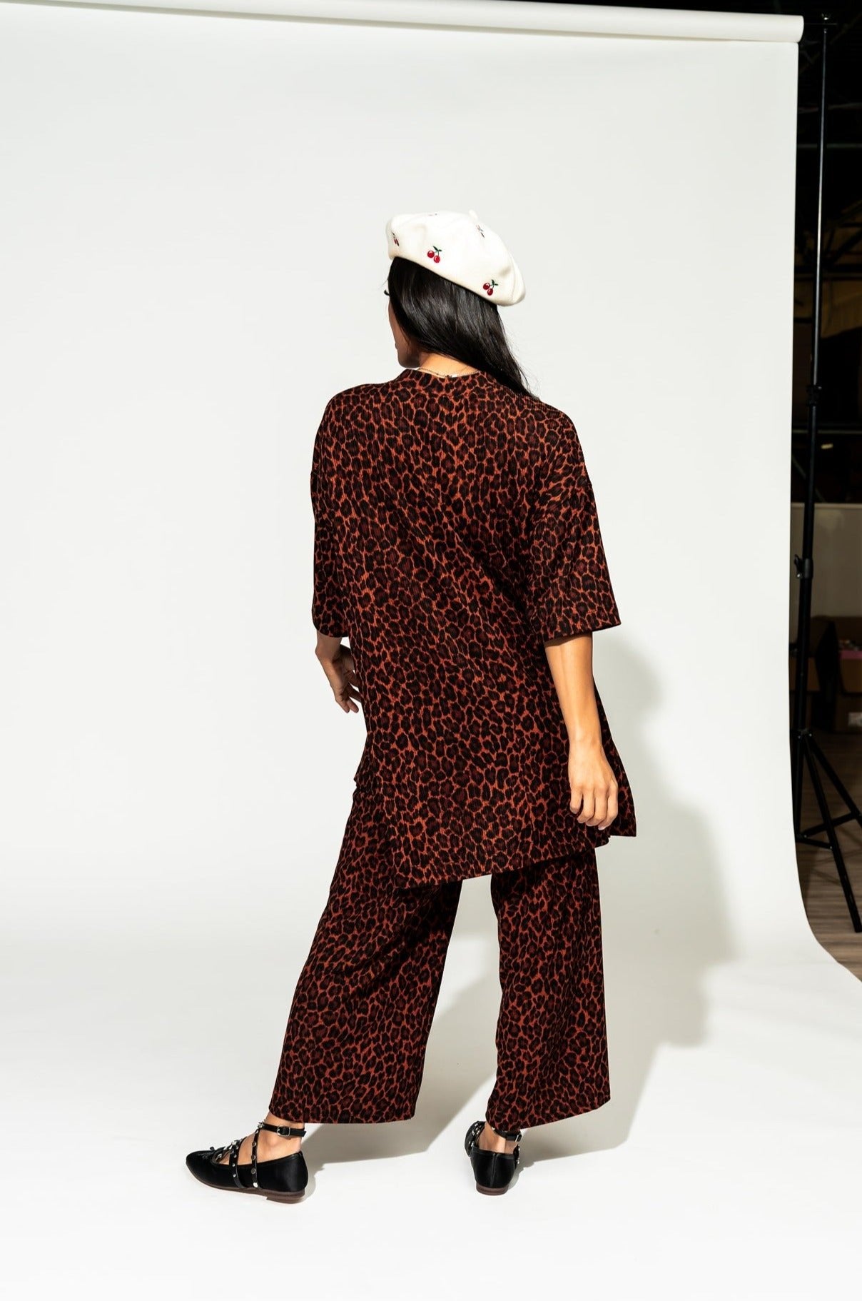 LALA ORIGINAL: Lex Ribbed Playsuit in Leopard - Dressed in Lala