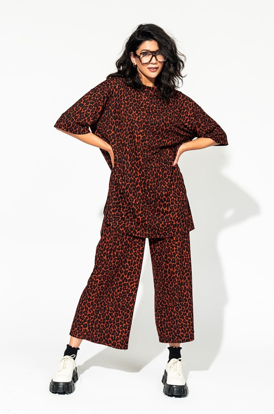 LALA ORIGINAL: Lex Ribbed Playsuit in Leopard - Dressed in Lala