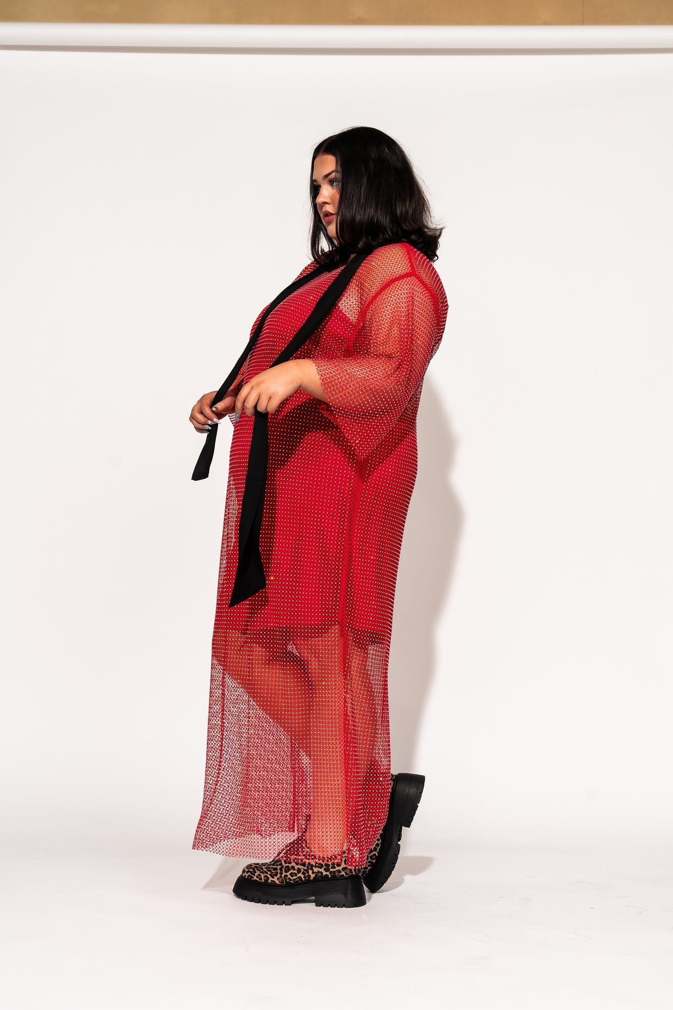 dressed in lala mesh dress Mad About You Mesh Dress + Slip - Lala Original