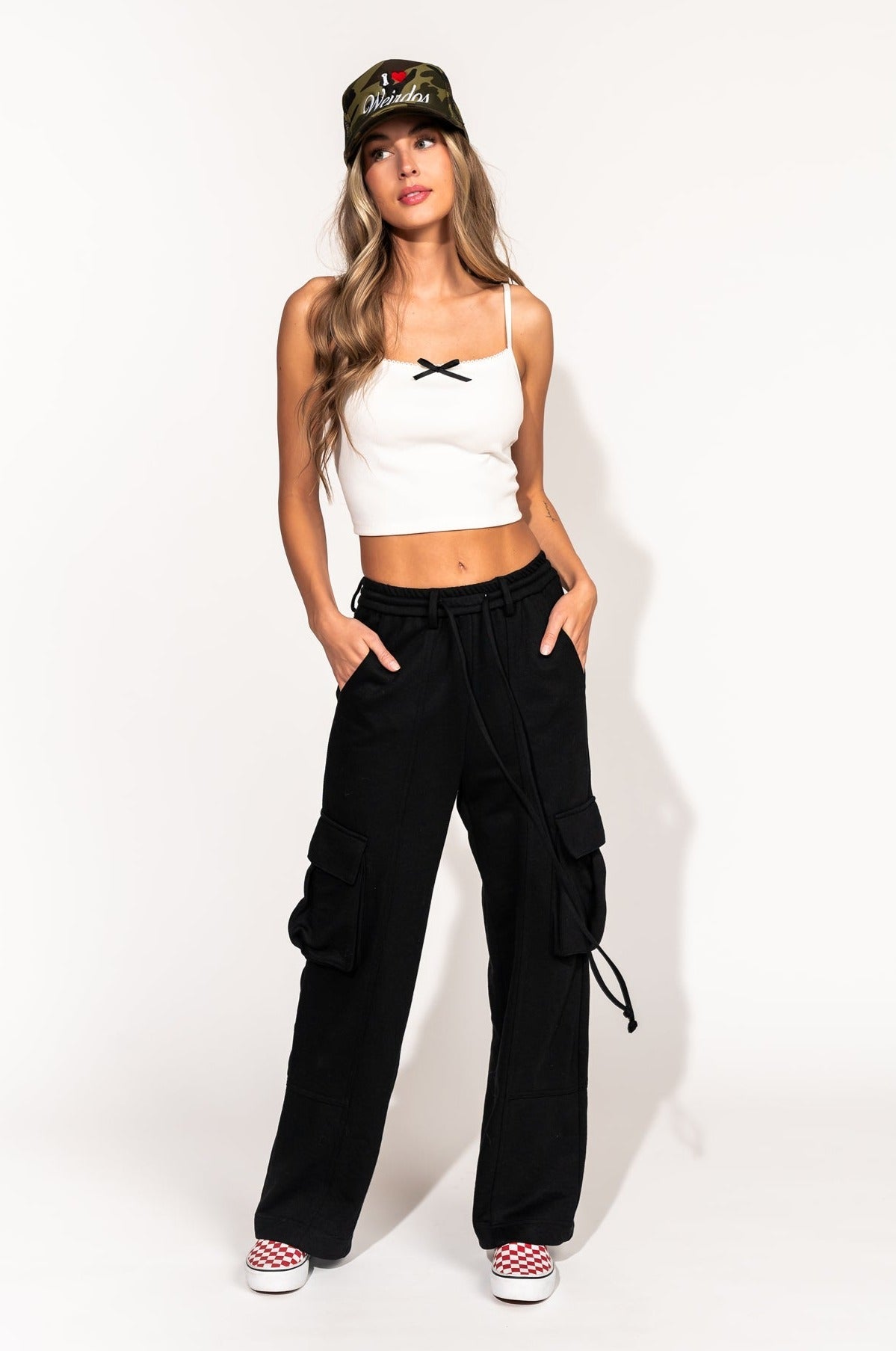 LALA ORIGINAL: So Good Cargo Pants in Black - Dressed in Lala