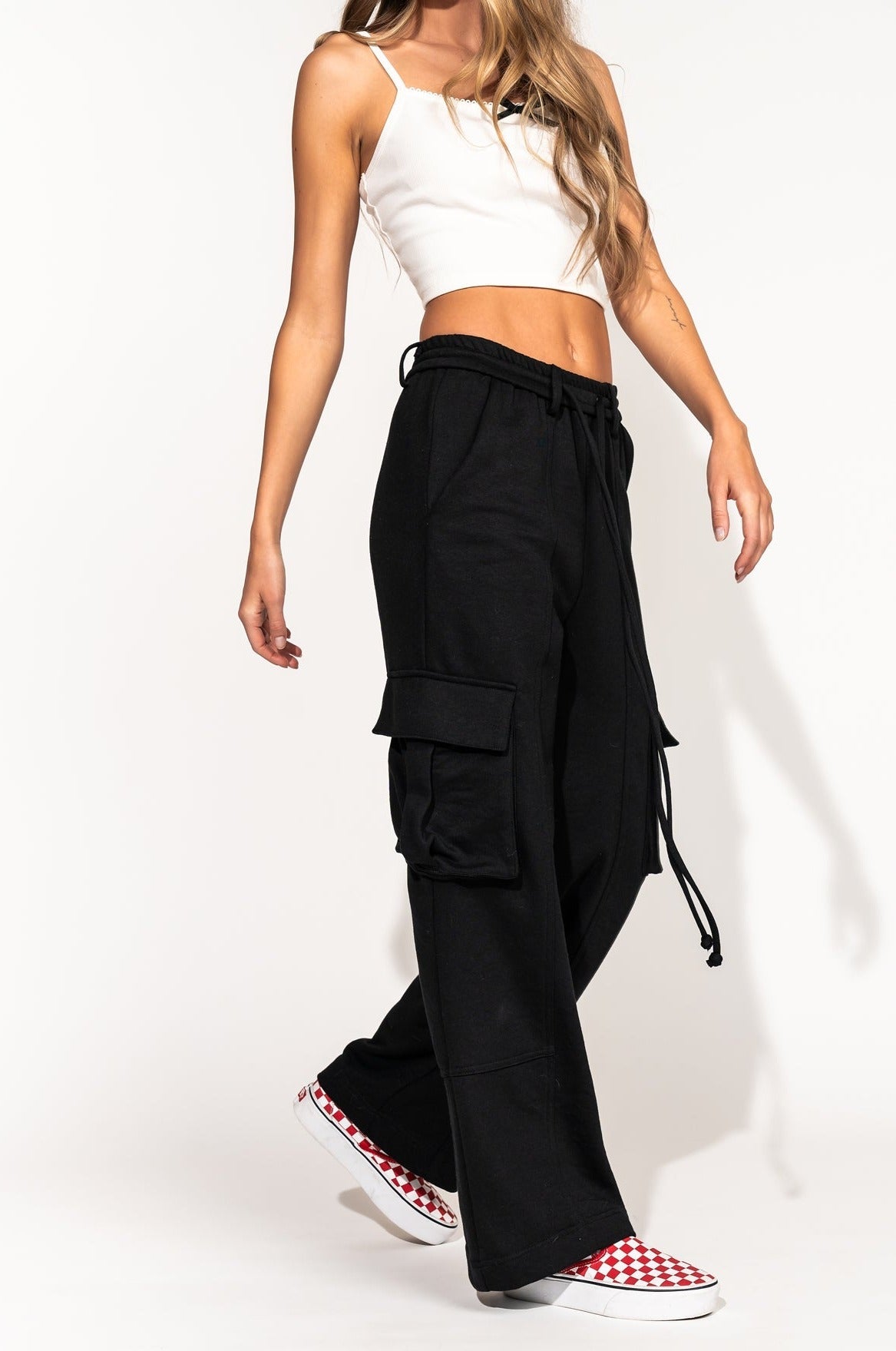 LALA ORIGINAL: So Good Cargo Pants in Black - Dressed in Lala
