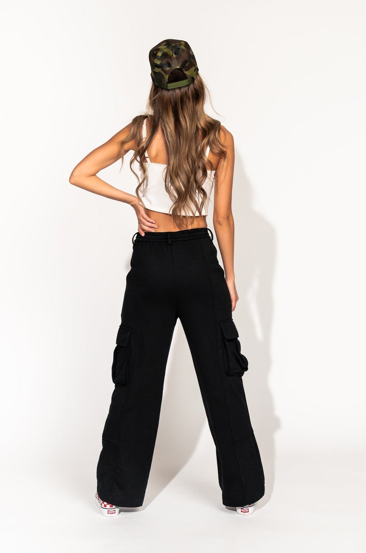 LALA ORIGINAL: So Good Cargo Pants in Black - Dressed in Lala
