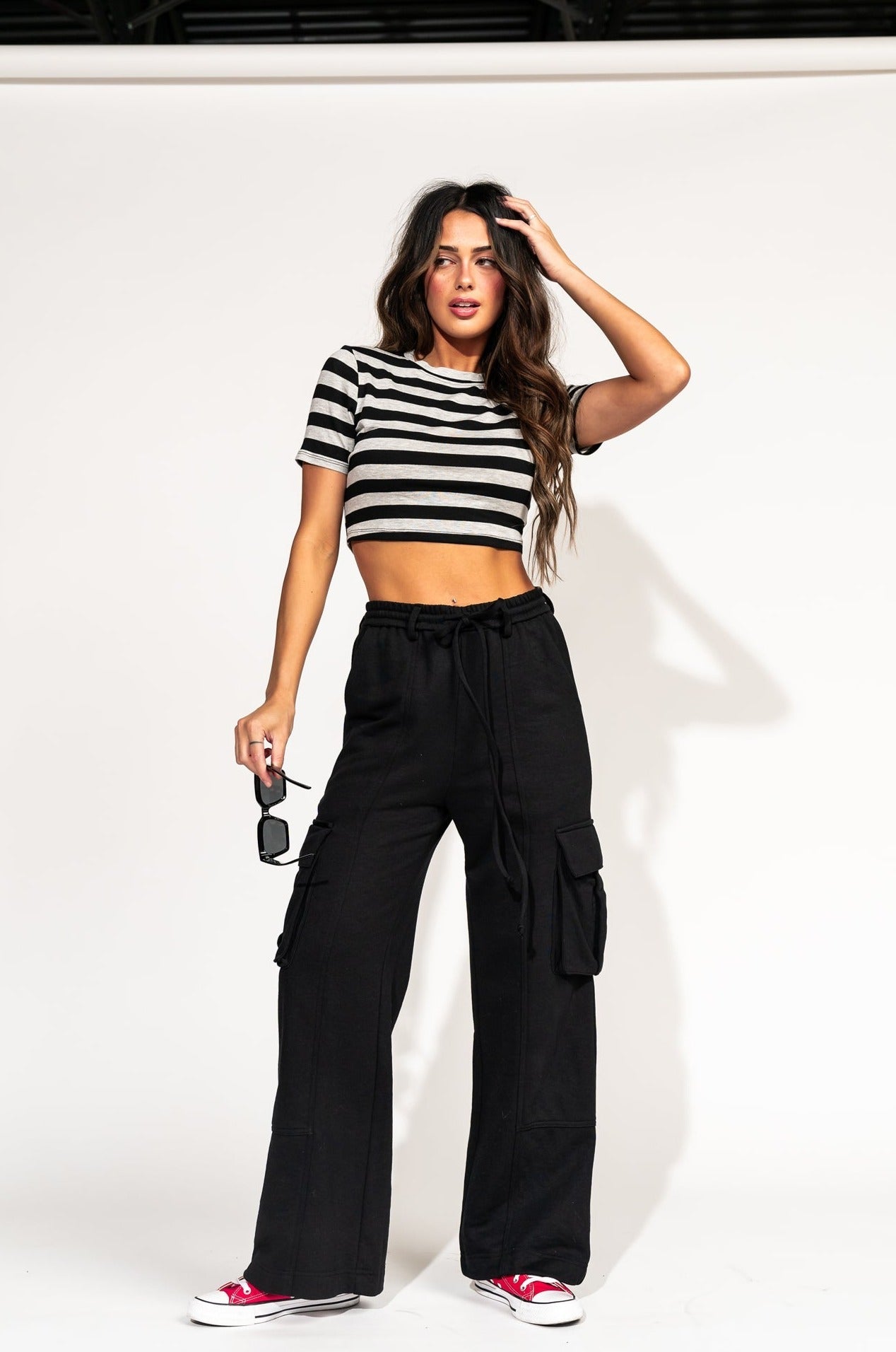 LALA ORIGINAL: So Good Cargo Pants in Black - Dressed in Lala