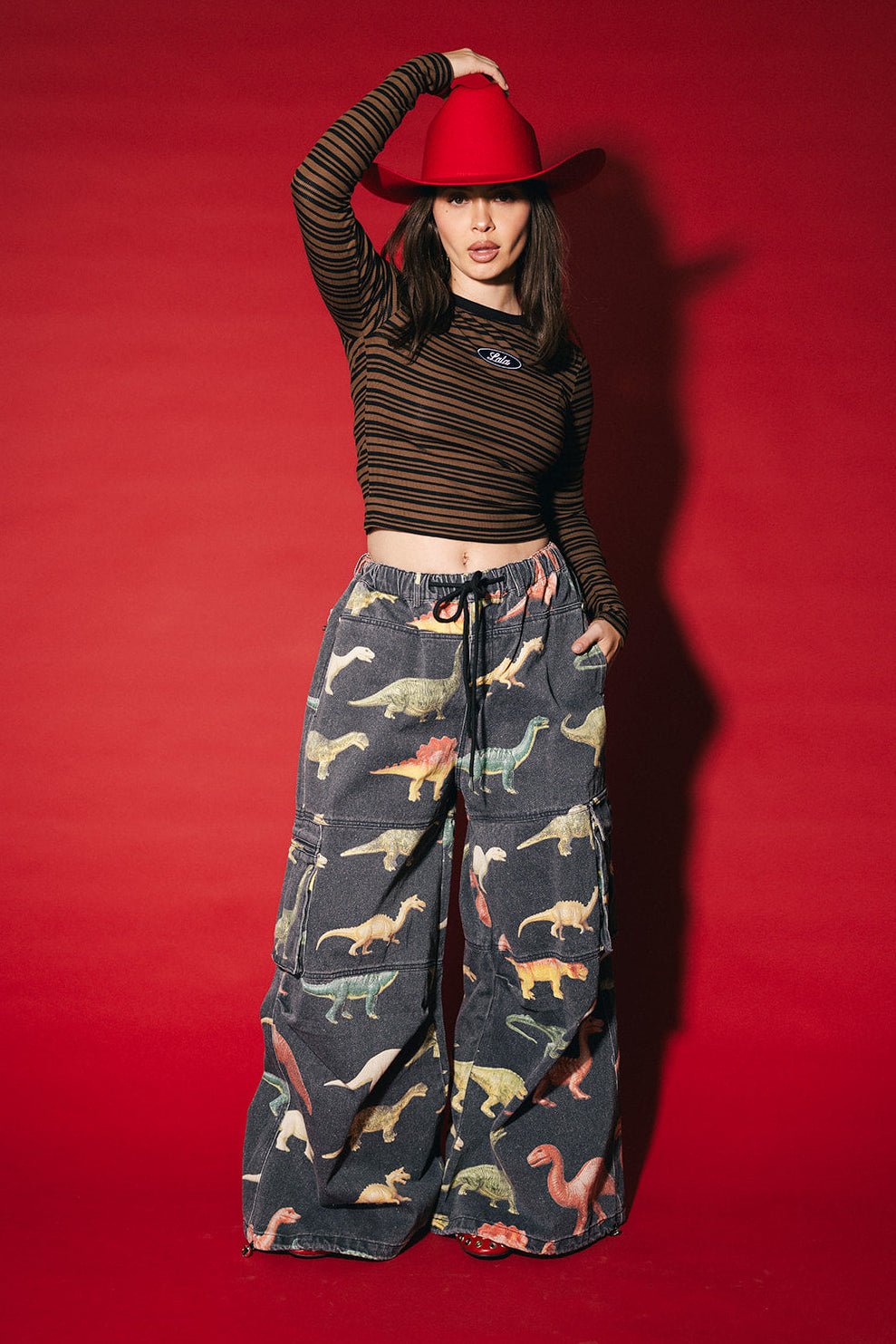 Lala Social Club Patched Long Sleeve Tee - Dressed in Lala