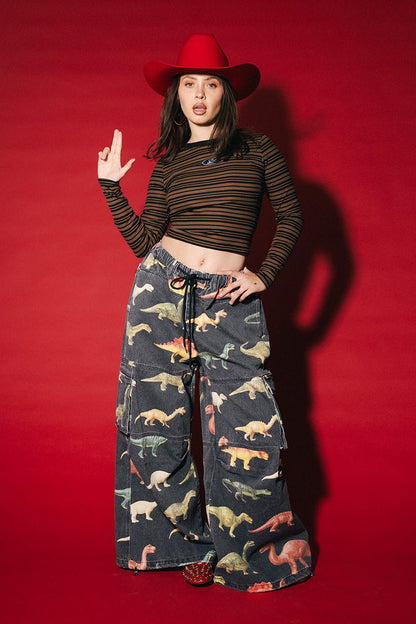 Lala Social Club Patched Long Sleeve Tee - Dressed in Lala