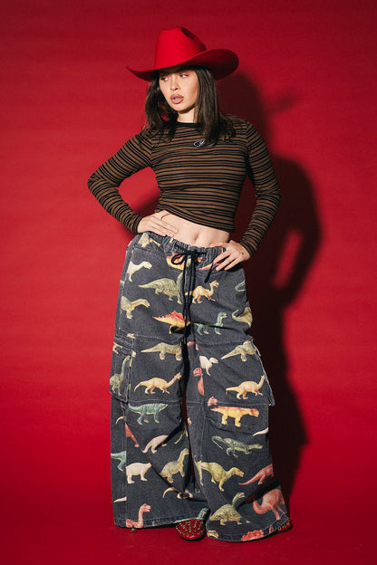 Lala Social Club Patched Long Sleeve Tee - Dressed in Lala