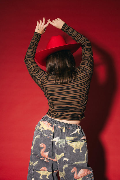 Lala Social Club Patched Long Sleeve Tee - Dressed in Lala