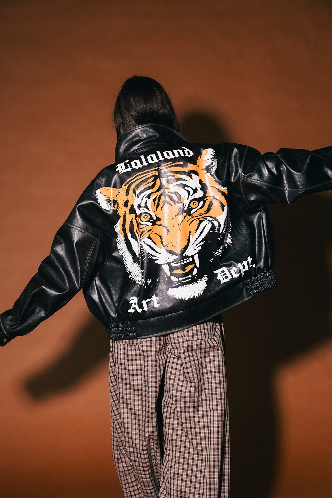 Lalaland Art Department Vegan Leather Bomber Jacket - Dressed in Lala
